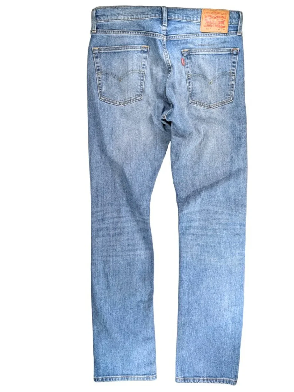 Levi's 513 Men's 33x34 Light Wash Slim Straight 5 Pocket Blue Jeans